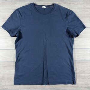 Spoke London Men's Medium Slim Fit Organic Cotton Navy Blue T Shirt